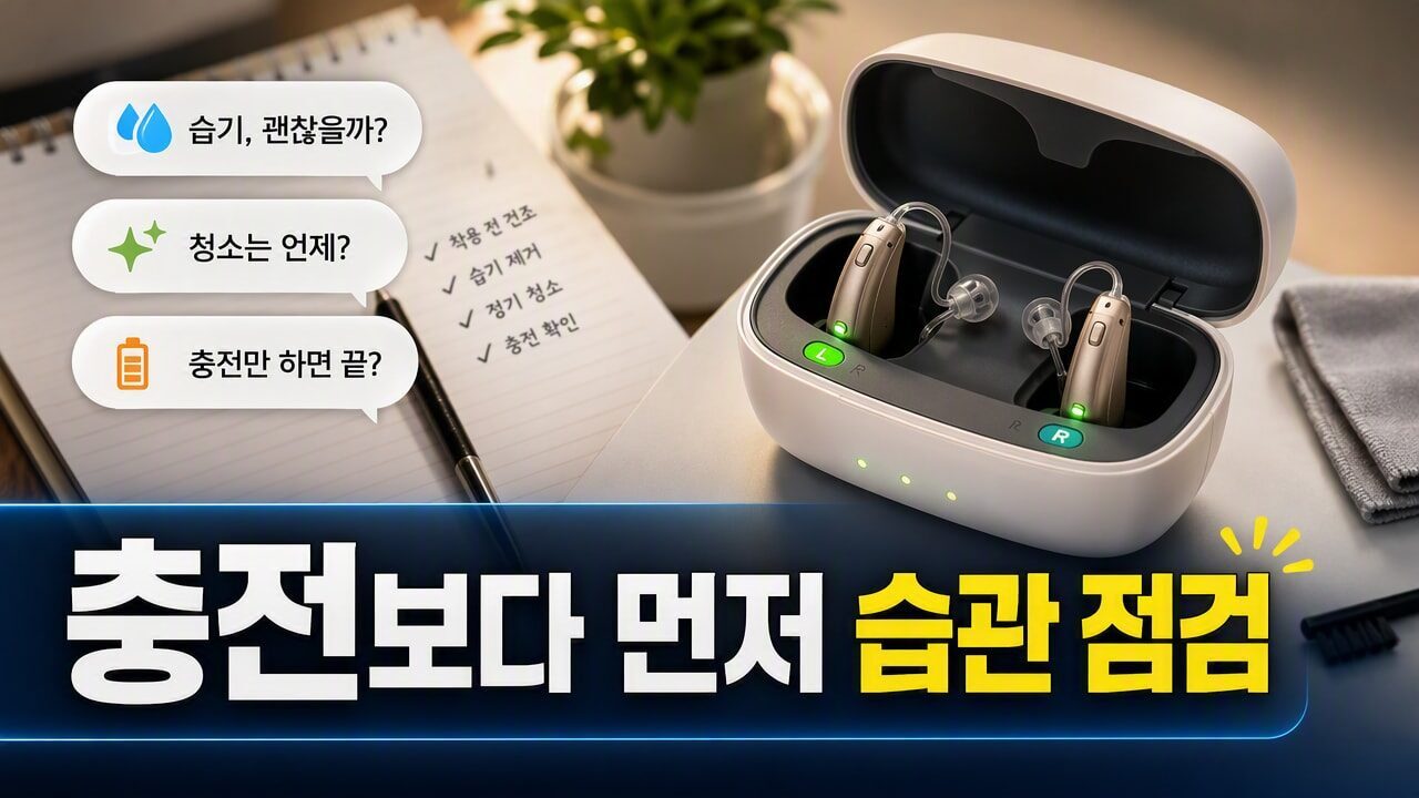 보청기 충전이 하루를 못 버틸 때 배터리 수명보다 먼저 확인할 사용 습관