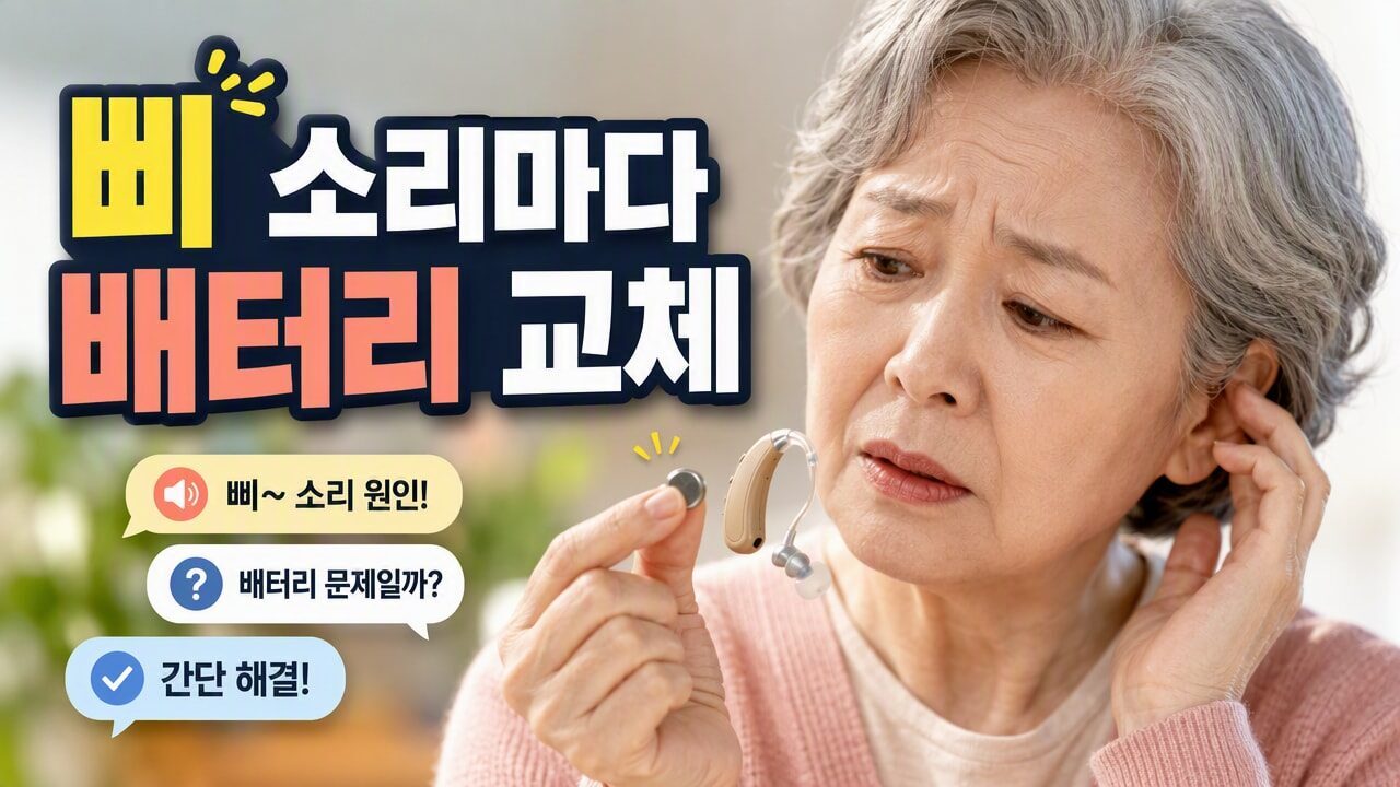 보청기에서 삐 소리(피드백)가 날 때마다 배터리부터 갈면 손해일까? 케이스별로 달라지는 원인 체크