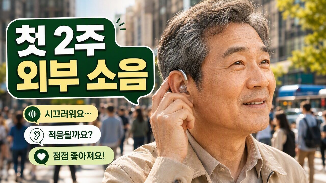 보청기 적응이 늦는 사람의 공통점, 첫 2주에 특히 확인할 외부 소음·거리 조건