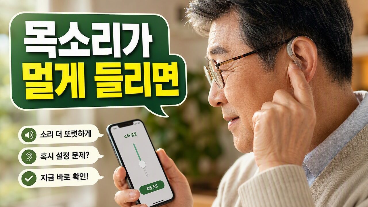 보청기 피팅 후 목소리가 ‘너무 멀리’ 느껴지는 이유, 리모트가 아니라 환경설정부터 점검해야 하는 경우
