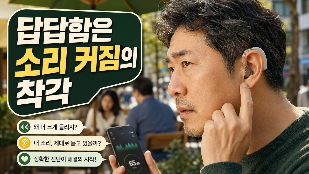 보청기 착용하면 왜 갑자기 소리가 커지는데도 답답할까? 초보자가 놓치기 쉬운 환경별 조절 기준