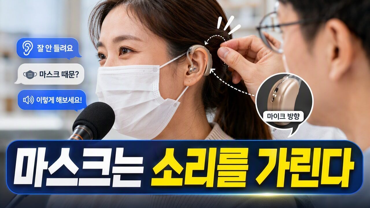 보청기 착용하고 마스크 쓰면 말소리가 달라지는 이유, 상황별 마이크 방향·거리 조절 팁
